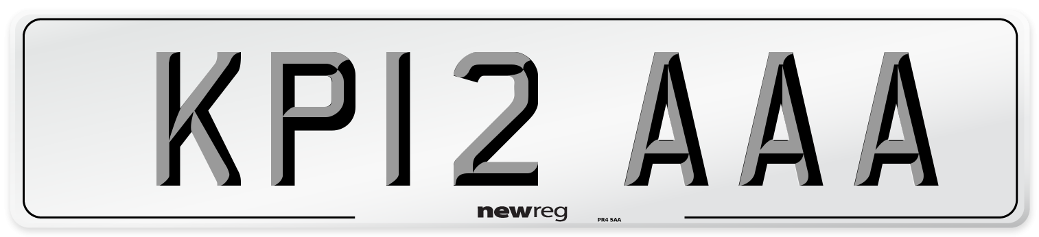 KP12 AAA Number Plate from New Reg